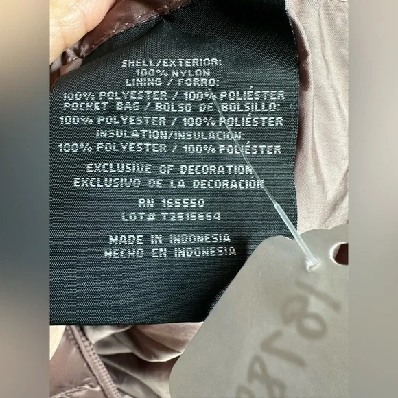 32 Degrees Women's Puffer Vest - Dusty Rose - Picture 4 of 4